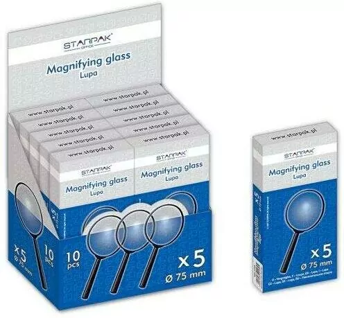 Lupa powiększająca fi75 x5 - tantis.pl
