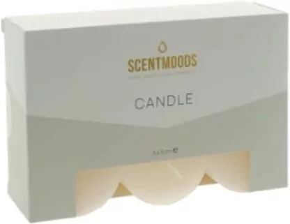 Rustykalna świeca w kolorze Ivory 5x5cm - tantis.pl