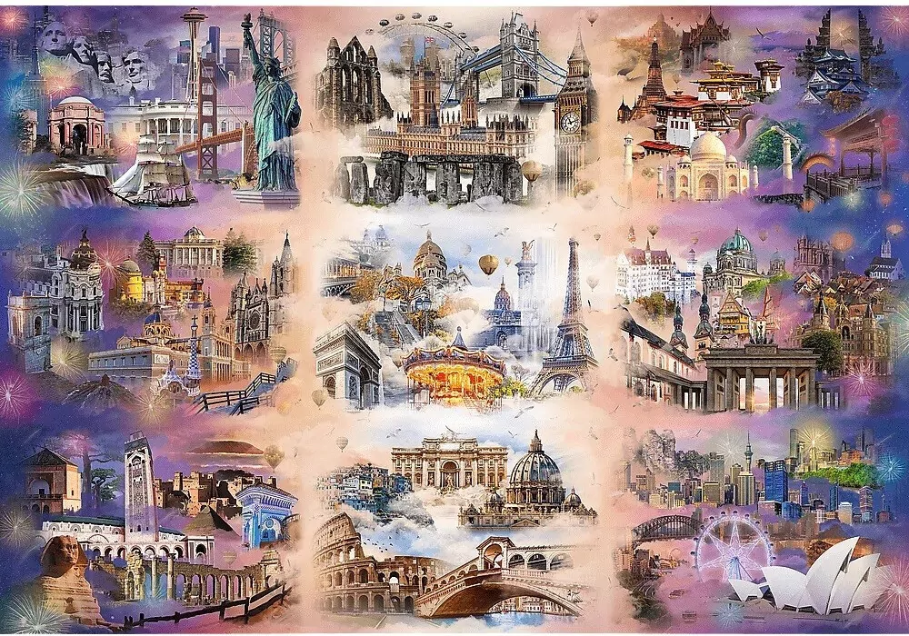 Trefl. Puzzle 13500. Cities Beyond the Clouds - tantis.pl