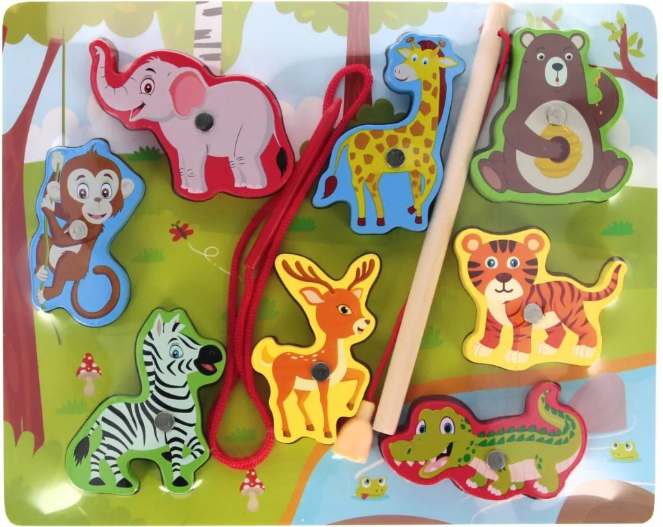 Układanka drewniana magnetyczna ZOO - tantis.pl