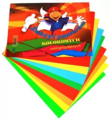 Zeszyt  papierów samoprzylepnych kolorowych A5