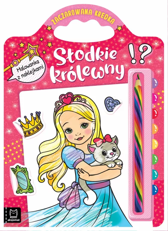 Słodkie królewny. Malowanka z naklejkami - tantis.pl