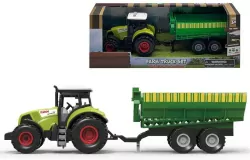 Traktor z przyczepą ze światłem i dźwiękiem