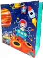 Torebka ozdobna matowa 35x37x12cm Astronauta - tantis.pl