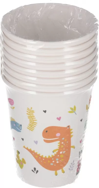 KUBEK PAP 250ML DINOZAURY 036001 PM OPFOL - tantis.pl