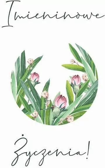 Karnet Swarovski kwadrat: Imieniny - tantis.pl