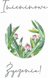 Karnet Swarovski kwadrat: Imieniny