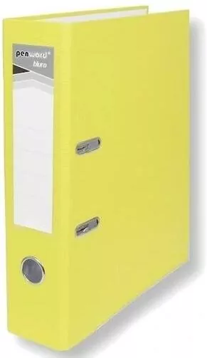 Segregator A4 z okuciem 7,5cm jasnożółty - tantis.pl