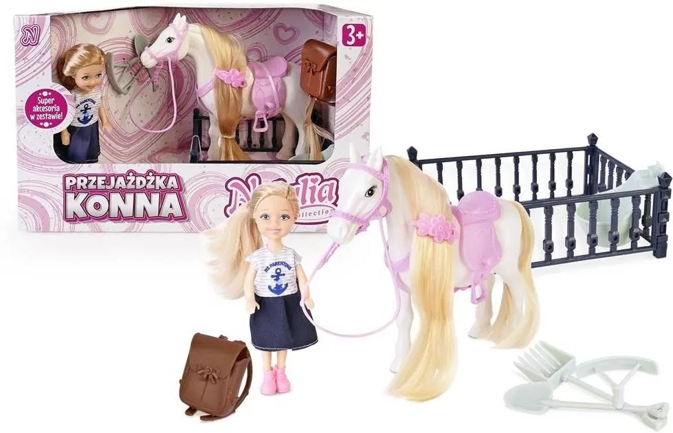 Zestaw lalka 13cm z koniem - tantis.pl