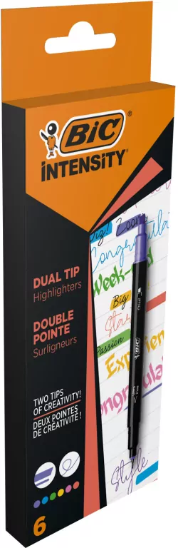BIC Intensity Dual Tip Highlighter mix - tantis.pl
