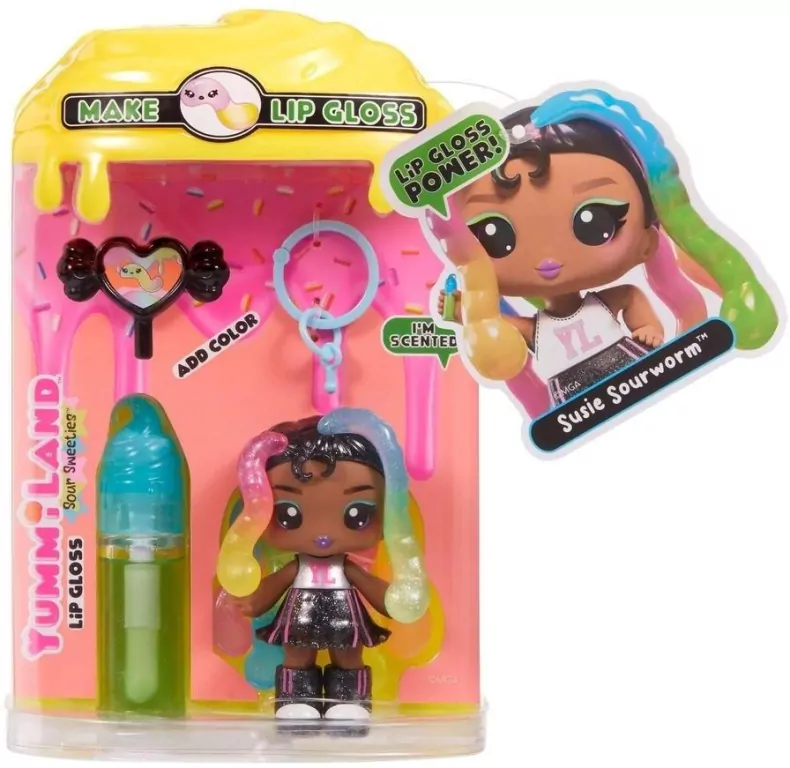 Yummiland Lip Gloss Sour Sweeties Sasha Sourworms - tantis.pl