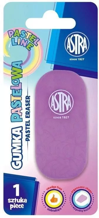 Gumka owalna Pastel Line ASTRA - tantis.pl