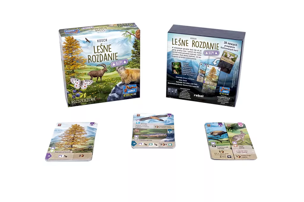 Leśne rozdanie: Alpy. Dodatek do gry - tantis.pl