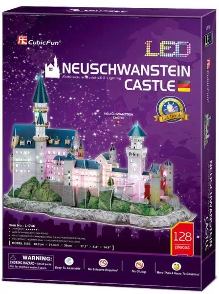 Puzzle 3D. Zamek Neushwastein - tantis.pl