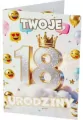 KARNET URODZINY 18 B6 Z KOP ZLO NER A-018 FOL - tantis.pl