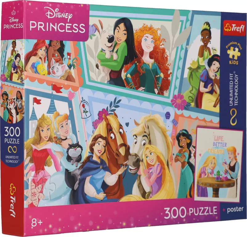 Puzzle 300 Disney Cudowny bal + plakat TREFL - tantis.pl