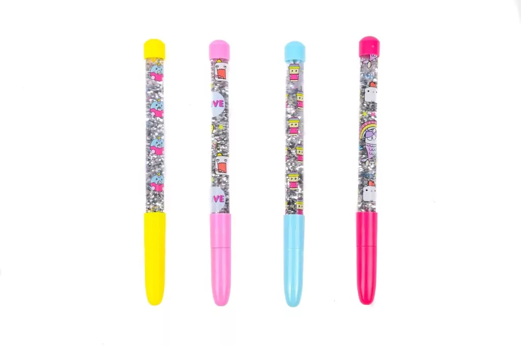 Długopis żel brokat mix CUBIE SQUAD - tantis.pl