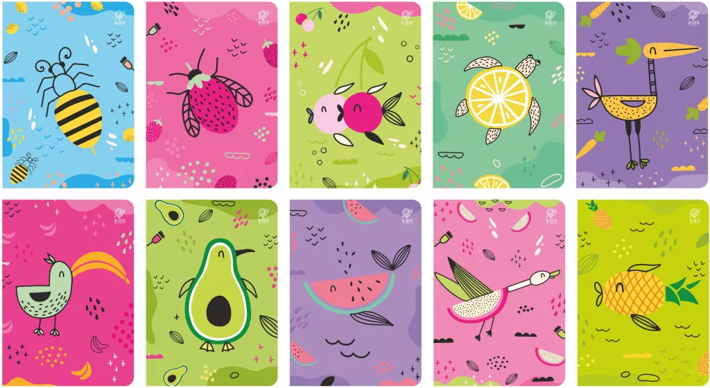 Zeszyt A5/32K kratka Fruits - tantis.pl