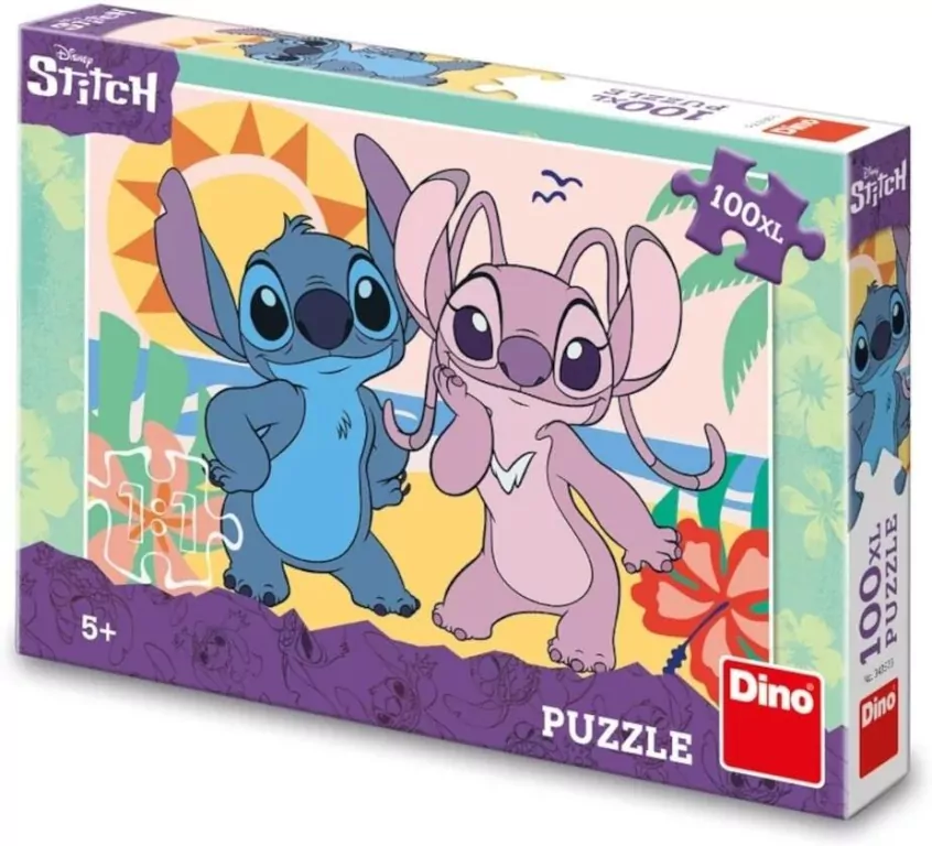 Puzzle 100 XL Stitch na plaży - tantis.pl