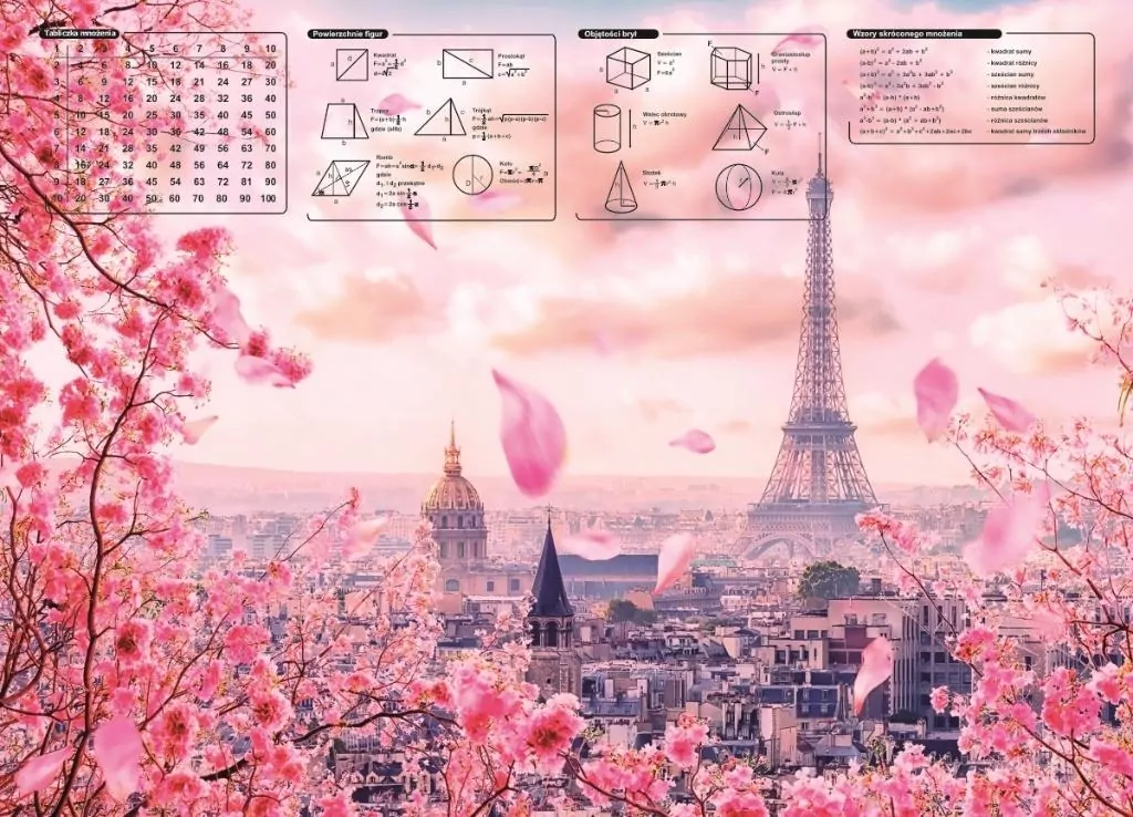 Mata na biurko z nadrukiem paris - tantis.pl