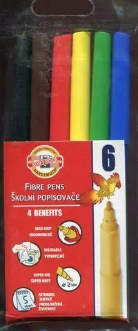 FLAMASTRY SZKOLNE 7710/2JF 6  KOLORY-W FOLII - tantis.pl