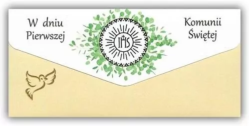 Kartka-koperta Komunia - tantis.pl