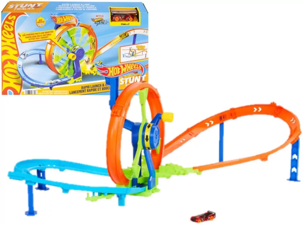 Hot Wheels Stunt Tracks Pętla tor samochod. + auto - tantis.pl