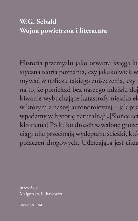 Wojna powietrzna i literatura - tantis.pl