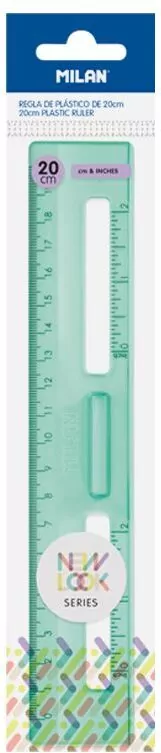 Linijka 20cm New Look zielona MILAN - tantis.pl