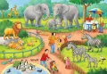 Ravensburger. Puzzle 2x24. Dzień w Zoo - tantis.pl