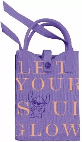 Torebka na ramię Disney Fashion Purple Stitch pastel - tantis.pl