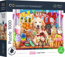 Puzzle 1000. Cuteness Overload: Doggy Peekers TREFL