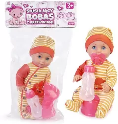Lalka Natalia siusiający bobas z akcesoriami ,30cm