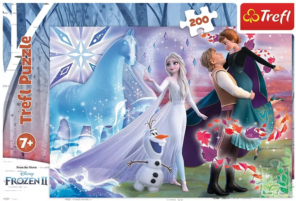 Trefl. Puzzle 200. Magiczny świat sióstr. Frozen 2 - tantis.pl