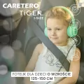 Caretero Fotelik Tiger czarny (125-150cm) - tantis.pl
