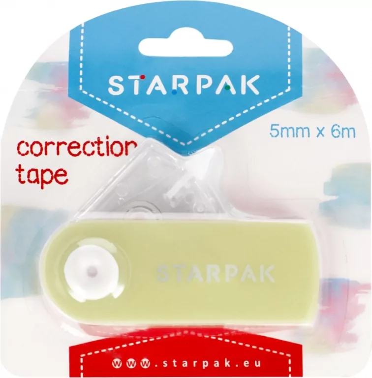 Korektor w taśmie 5mmx6m pastelowy żółty - tantis.pl