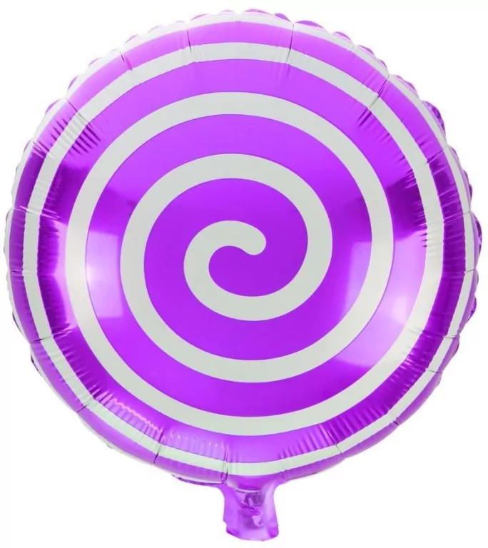 Balon foliowy lizak fioletowy - tantis.pl