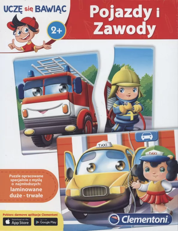 Pojazdy i zawody. Uczę się bawiąc. Brum Brum Puzzle - tantis.pl