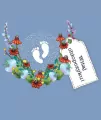 Karnet Swarovski kwadrat CL3412 Narodziny Witaj ch - tantis.pl