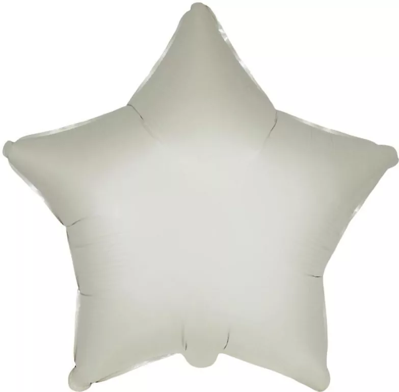 Balon foliowy Gwiazda satynowy pastel kremowy 45cm - tantis.pl