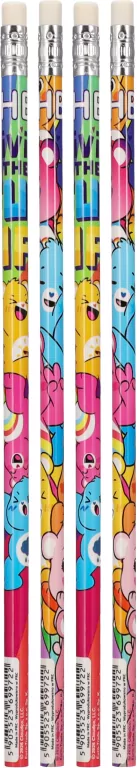 Ołówki z gumką Care Bears 4szt - tantis.pl