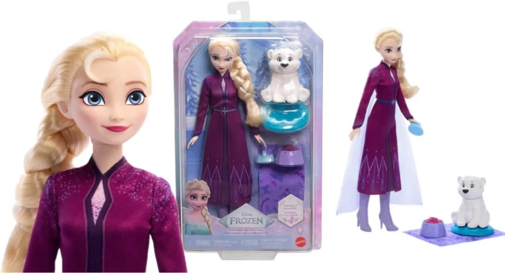 Disney Frozen Lalka Elsa + Baby Bear - tantis.pl