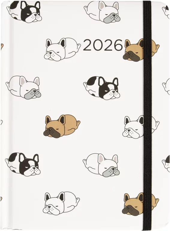 Kalendarz dzienny 2026 B6 Psy ALBI - tantis.pl