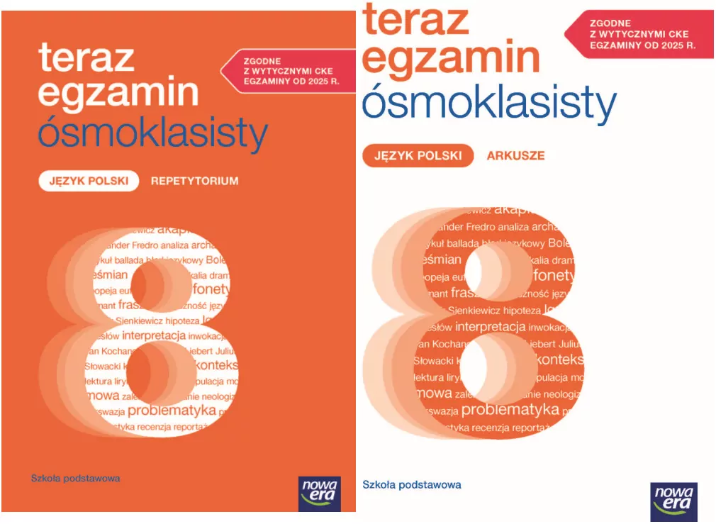 Pakiet: Teraz egzamin ósmoklasisty. Polski. Repetytorium / Arkusze - tantis.pl