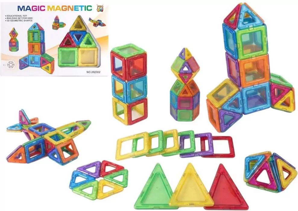 Klocki magnetyczne 40el - tantis.pl