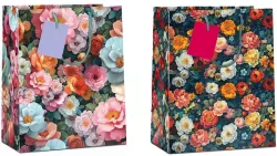 Torba prezentowa Flower 23x18x10cm MIX