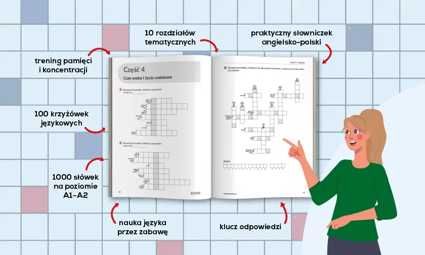 Angielski. Krzyżówki dla początkujących A1-A2 - tantis.pl