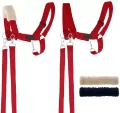 Kantar dla Hobby Horse wodze + futerka czerwony - tantis.pl