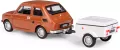 Fiat 126p + przyczepa Niewiadów Krótka brązowy - tantis.pl