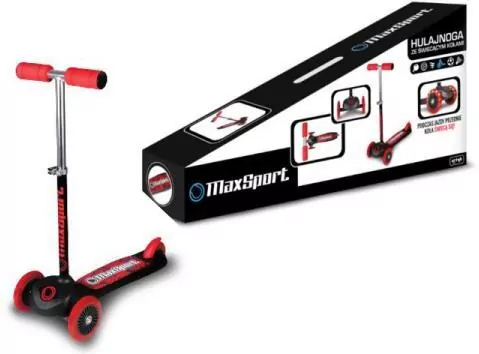 Hulajnoga ze świecącymi kołami Max Sport - tantis.pl